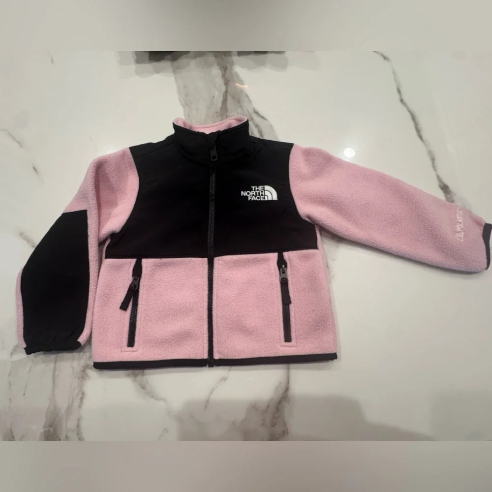 The North Face Toddler Denali Fleece Jacket Pink & Black Polartec 2T - Picture 1 of 9